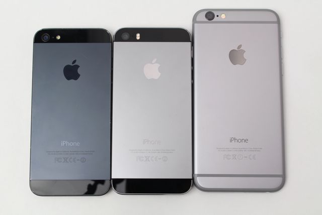 Iphone 5のブラックとiphone 5s Iphone 6のスペースグレイを並べて比較してみた Appbank
