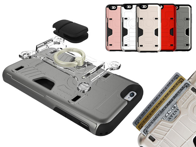 PhoneFoam FURY 落下防止リング&防磁シート付き iPhone 6s/6