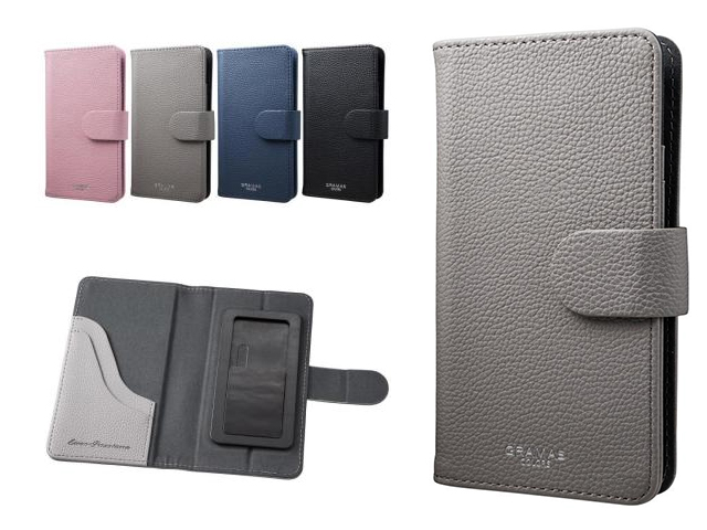 GRAMAS COLORS EveryCa マルチ対応PUレザー手帳型ケース