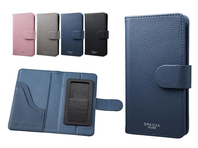 GRAMAS COLORS EveryCa マルチ対応PUレザー手帳型ケース