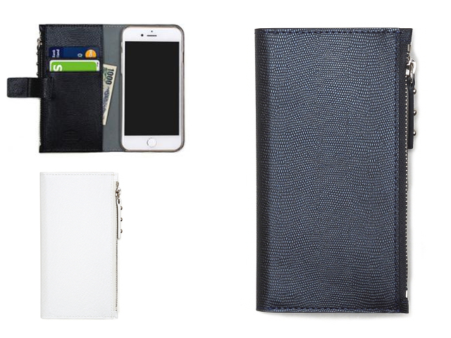 ファスナーポケット付き手帳型ケース Zipper Wallet Diary