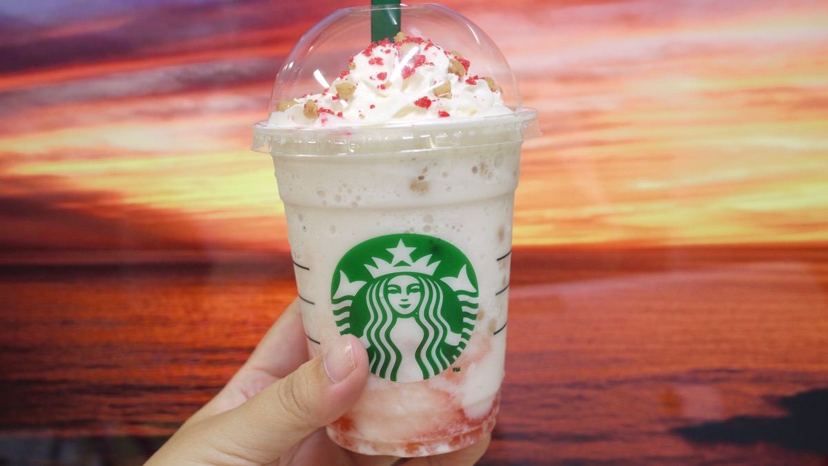 スタバ新作 ベイクドアップルピンクフラペチーノ 飲んでみた ほんわか優しい味 Appbank