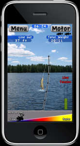 2つめのiPhoneゲームは作者の愛する釣りゲーム