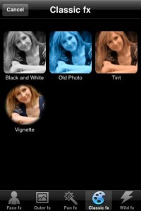 Photo fx、写真編集アプリ