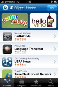WebApps-Finder、iPhone Webアプリケーション