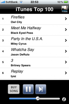 Top 100 on iTunes
