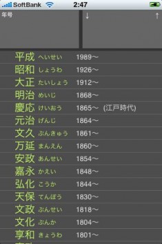 年号電卓