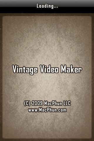 vintage video maker