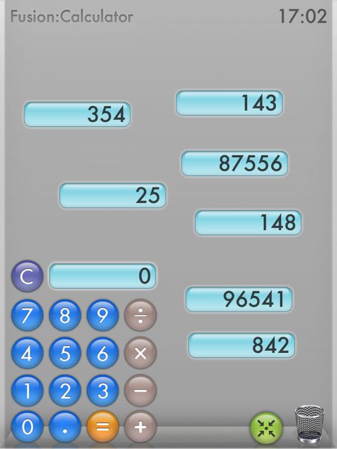 Fusion Calculator