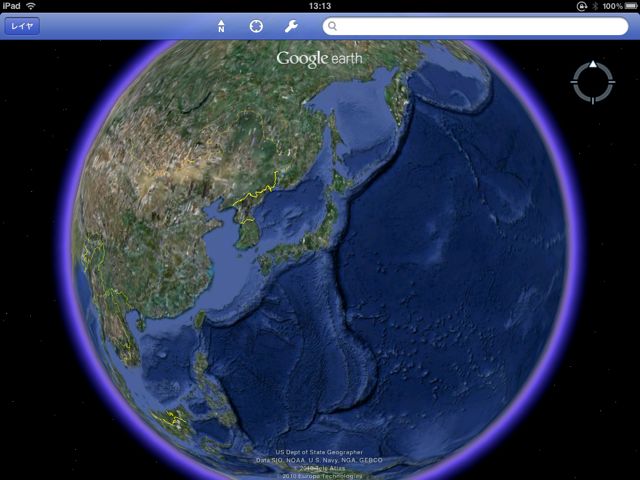 Google Earth iPad