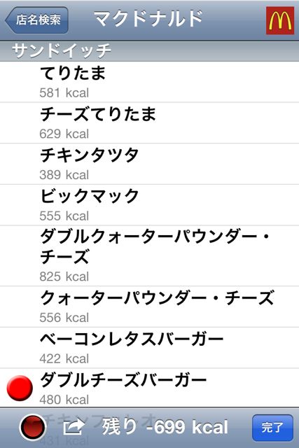 カロリー管理 カロリー管理