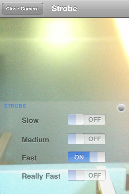 ストロボライトプロiPhone 4 - 使用リアルフラッシュ！