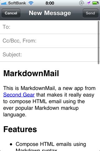 MarkdownMail - Send HTML Email