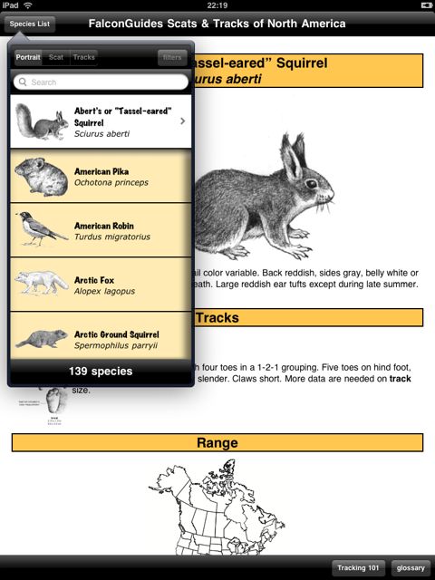 Scats & Tracks of North America iPad Edition