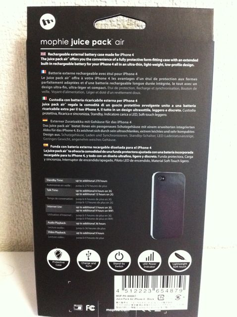 Juice Pack Air for iPhone 4