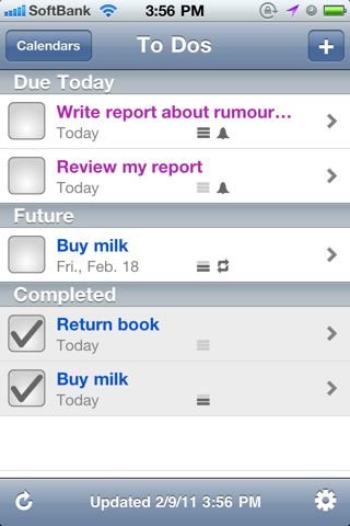 BusyToDo - To Do List syncs with iCal and MobileMe