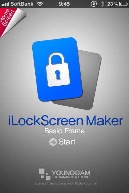 素敵なロック画面を作成します。 / i Lock Screen Maker - Basic Frame (Wallpaper & Background)