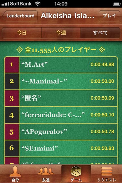 Game Centerの使い方 ランキングをチェックしたり 友達のスコアをチェックして競い合ったりできます Appbank