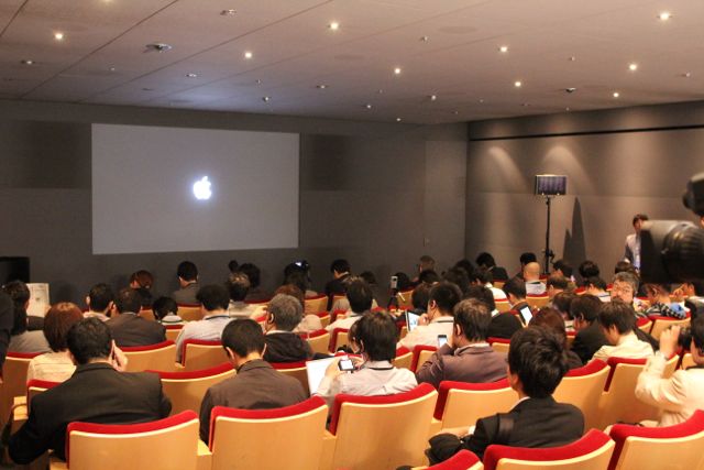 【iPhone 4S】メディア向けイベントに参加しています。
