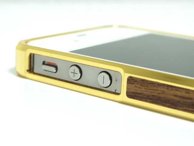 Alloy X Wood Bumper for iPhone 4/4S - 24K×Teak