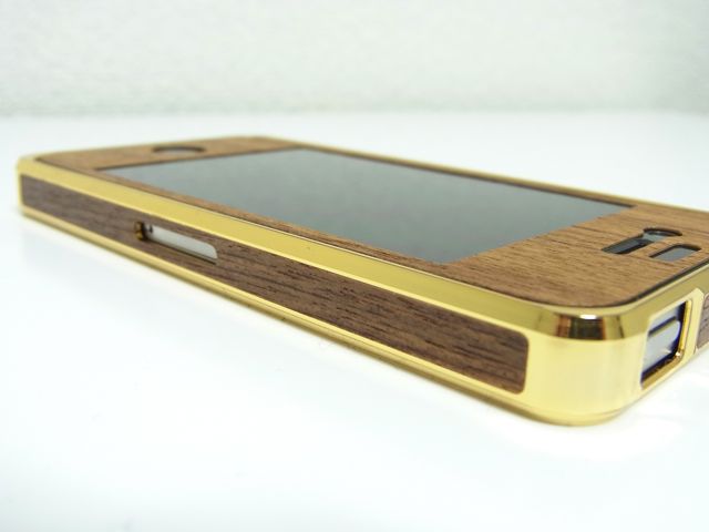 Alloy X Wood Bumper for iPhone 4/4S - 24K×Teak