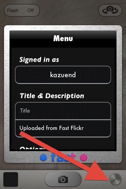 Fast Flickr - 自動アップロードカメラ -