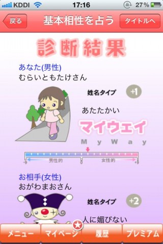 ５秒でわかる姓名判断！うえけん占い