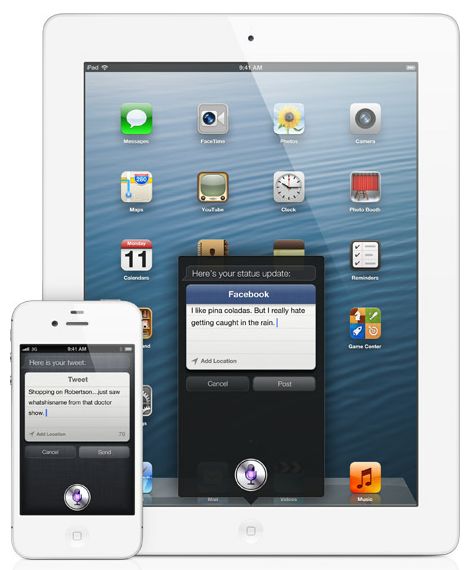 iOS 6 で Siriはさらに頭の良い子に！FacebookやTwitterへの投稿、アプリの起動など。