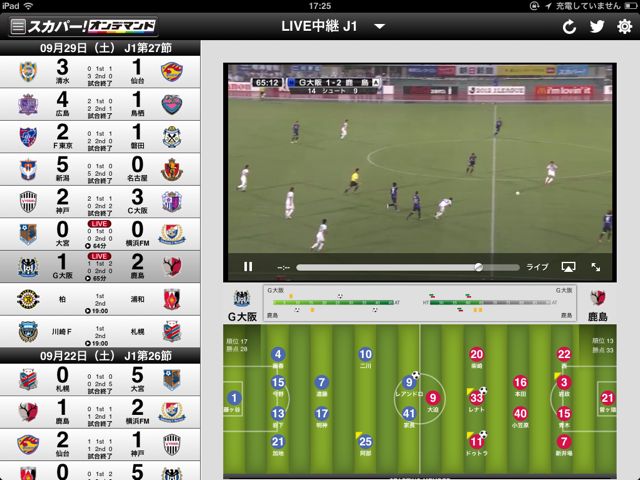 Ipad スカパー Jリーグlive Jリーグ公式試合をライブ観戦できるぞ サッカーファン必見アプリ Appbank