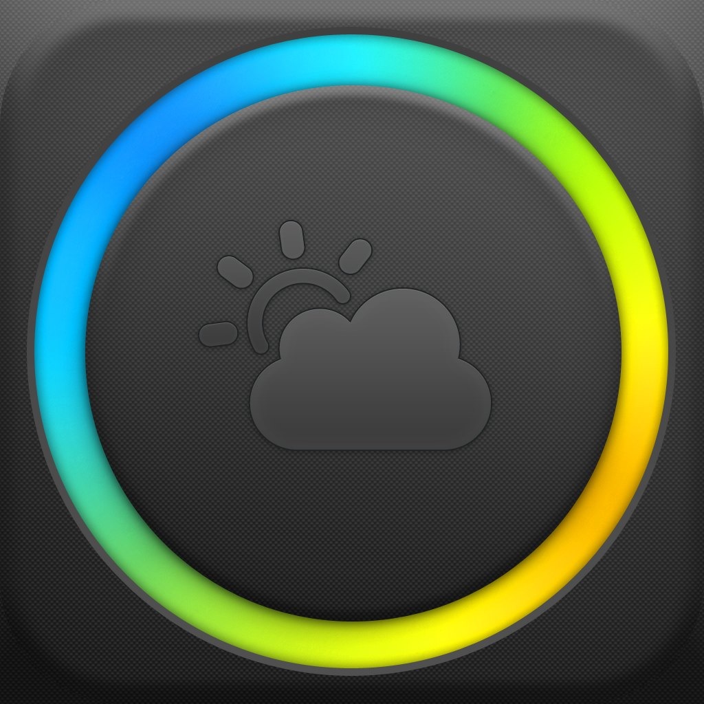 Partly Cloudy – 天気予報アプリ。: 時計のようなグラフと色で分かる1週間の天気予報