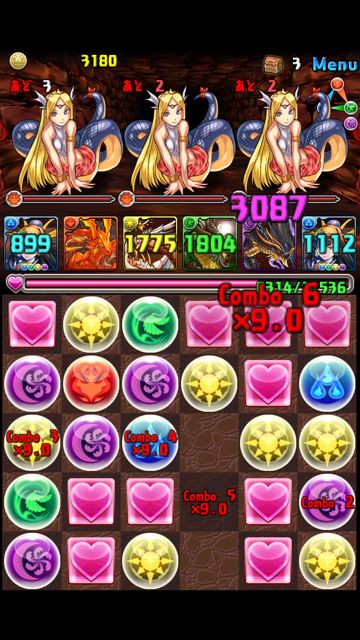 パズドラ攻略 アンケートダンジョン4　ナーガ