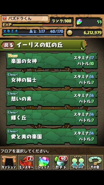 piedra01 パズドラ攻略 イーリスの虹の丘