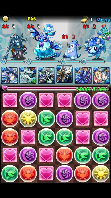suihyo01 パズドラ攻略 水氷の塔 ウィルオーウィスプ