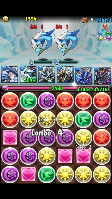 suihyo01 パズドラ攻略 水氷の塔 ウィルオーウィスプ
