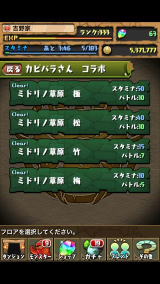 kapibara01 カピバラさん コラボ パズドラ攻略
