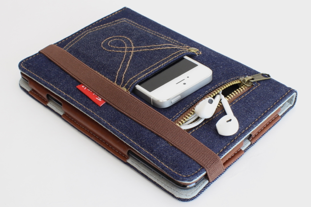 Denim Case (Indigo) for iPad mini: 本物のジーンズ生地がカッコいい