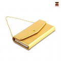[新商品] Zenus Gold Case: ゴージャスな本革クラッチバッグ型のゴールドiPhoneケース。