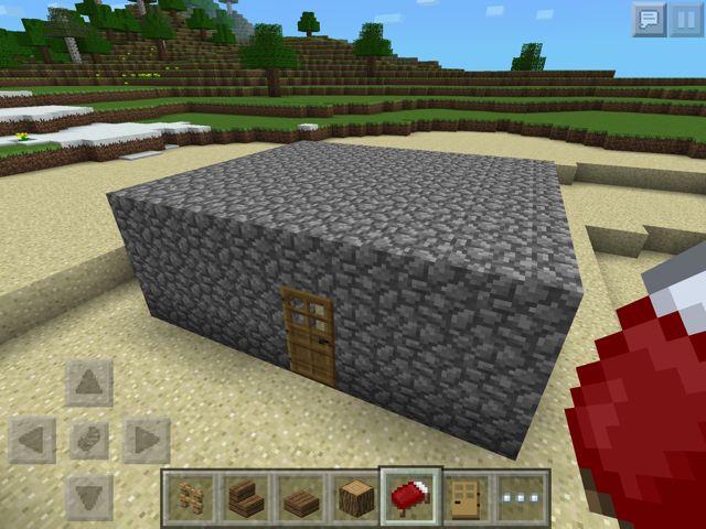 マイクラPEマインクラフトPE家作り方豆腐建築