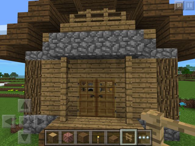 マイクラPEマインクラフトPE家作り方玄関