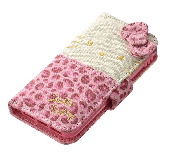 [新商品] ファブリックのナチュラルさがかわいい、ハローキティの手帳型ケース。