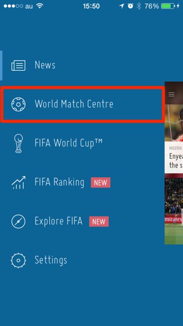 iPhone FIFA Official App サッカー 試合結果 - 08