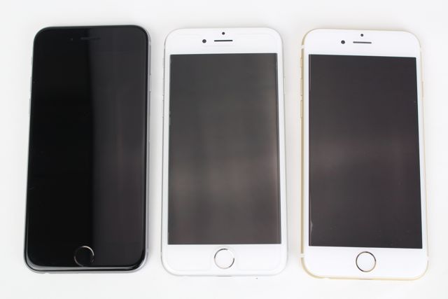 iPhone 6(アイフォン6)のスペースグレイ、シルバー、ゴールドを比較し 