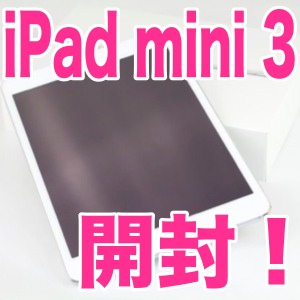iPad mini 3開封の儀! 前モデルからの見た目の違いをチェックしよう!