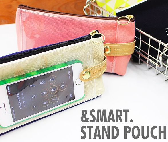 スタンドになるペンケース型スマホポーチ Appbank