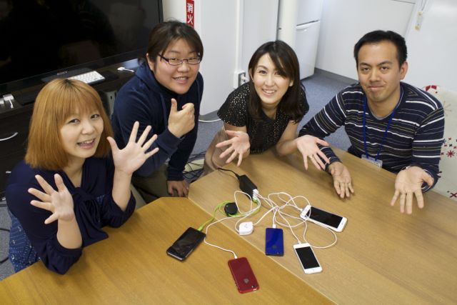 『5ポート急速USB充電アダプタ』で5台同時充電!!!