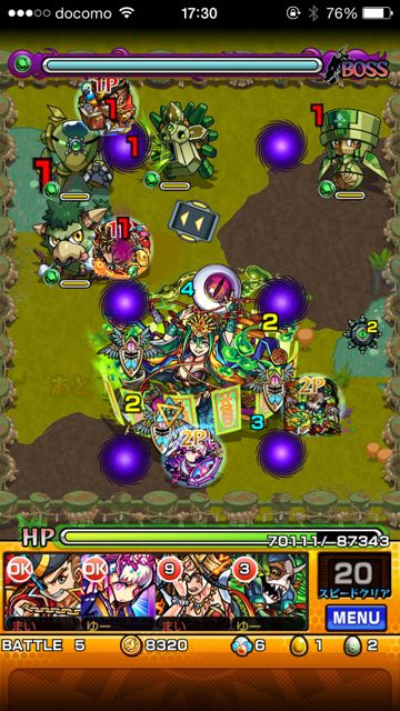 モンスト　張角　究極　第五ステージ