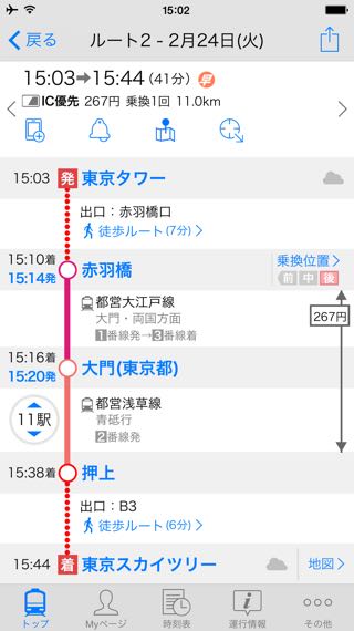 Yahoo!乗換案内