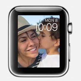 Apple Watchの文字盤に、タイムラプス動画やアルバムの写真を設定できる