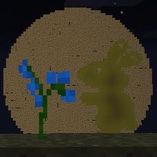 【マイクラPE】本日28日はスーパームーンということで巨大な月を作ってみた