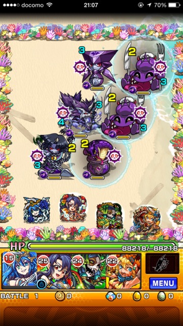 モンスト西瓜頭ステージ1